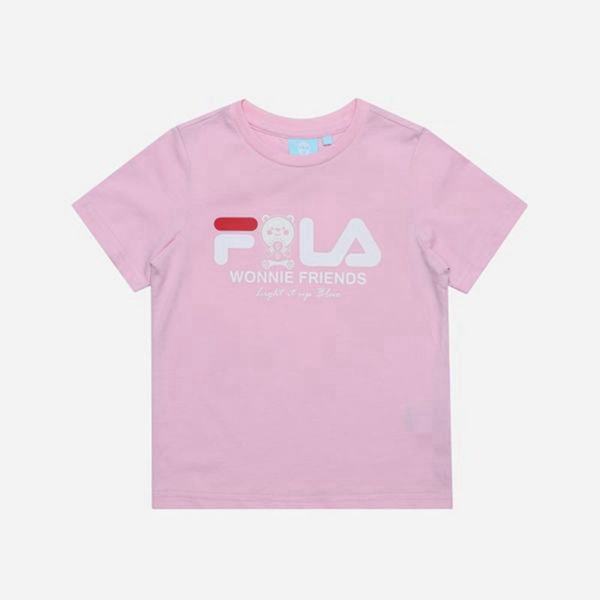 Fila Tričká Detske Ruzove - Campaign S/S Vypredaj - Slovakia 43197-ZSNX